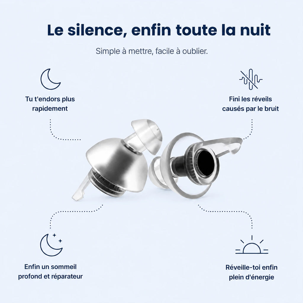 Bouchons d'oreille réutilisables - Biendormir