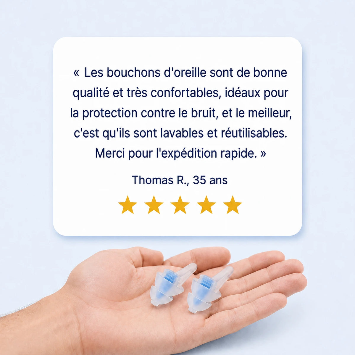 Bouchons d'oreille réutilisables - Biendormir