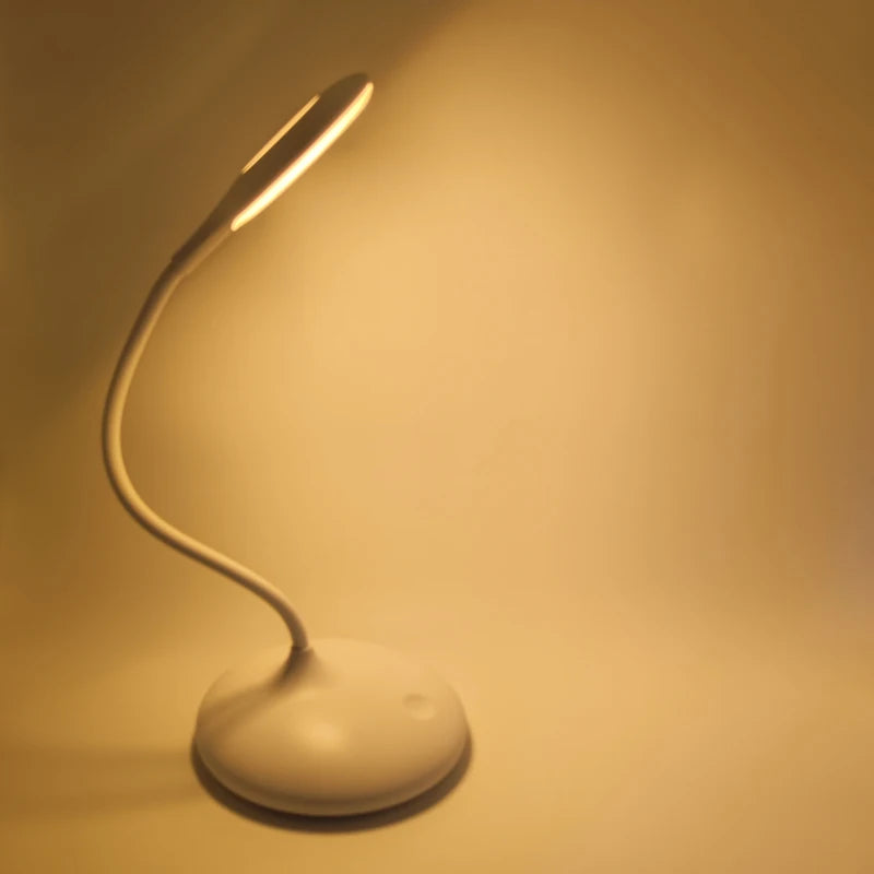 620nm Red Table Lamp Touch Sensitive With Standing Dimmable NO Blue Desk Reading Lights USB Rechargeable Migraine Relieve