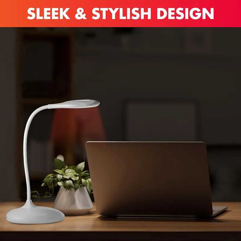 620nm Red Table Lamp Touch Sensitive With Standing Dimmable NO Blue Desk Reading Lights USB Rechargeable Migraine Relieve
