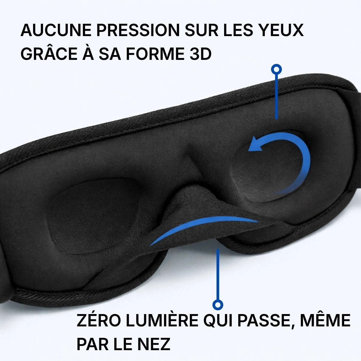 Masque de sommeil 3D Biendormir - Vue angle 7 Image